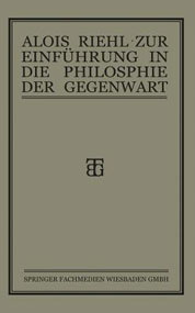 Alois Riehl Einfuehrung in die Philosophie COVER