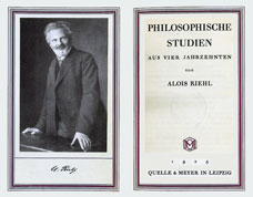 Alois Riehl Phil Studien COVER