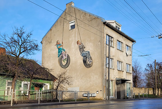 Litauen 04 Kaunas Street Art Children F gervė.lt