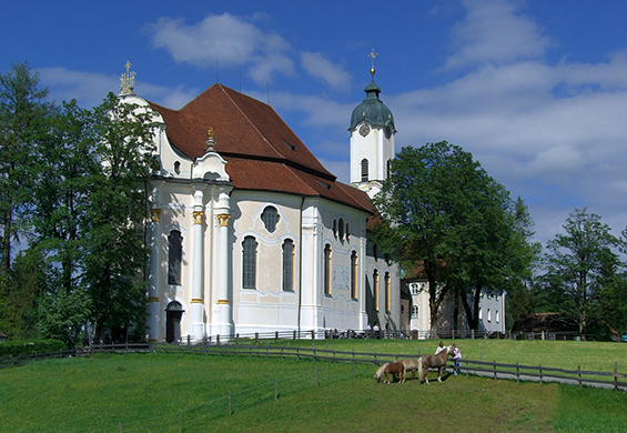 Füssen 05 Wallfahrtskirche Wies Foto erge