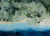 Cold Water, 2009, Gouache and oil on paper