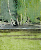 Seashore Green, 2009, Gouache and oil on paper