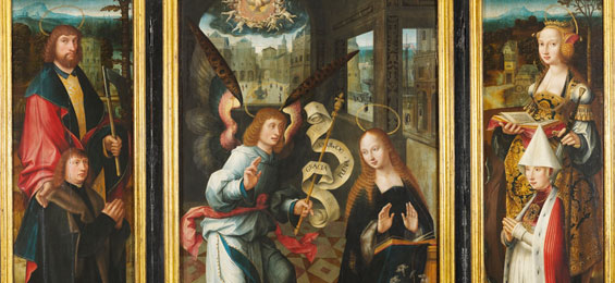 St. Annen-Museum, Gavnø-Retabel von Jacob van Utrecht