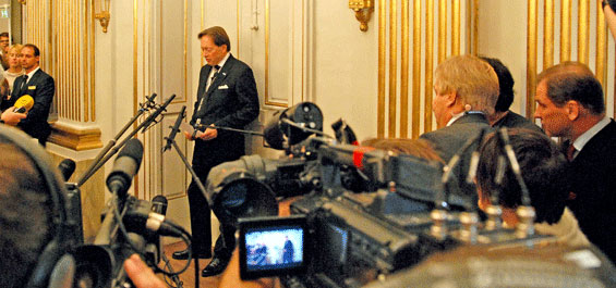 Literaturnobelpreisverkuendung 2008 Foto: Holger