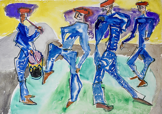 04 Grass musiker und taenzer guenter und ute grass stiftung steidl verlag