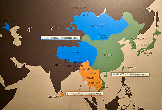 01 Buddhismus Karte Asien F Claus Friede