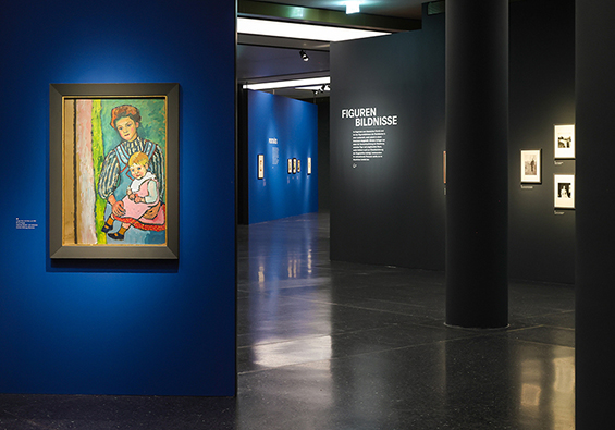 BKF Ausstellungsansicht Gabriele Muenter Menschenbilder Foto Ulrich Perrey