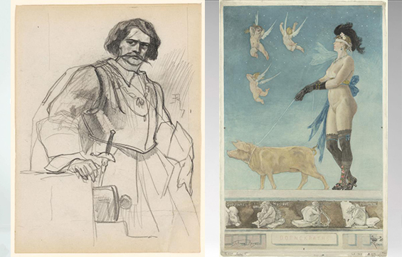 Rops Selbstbildnis Bertrand