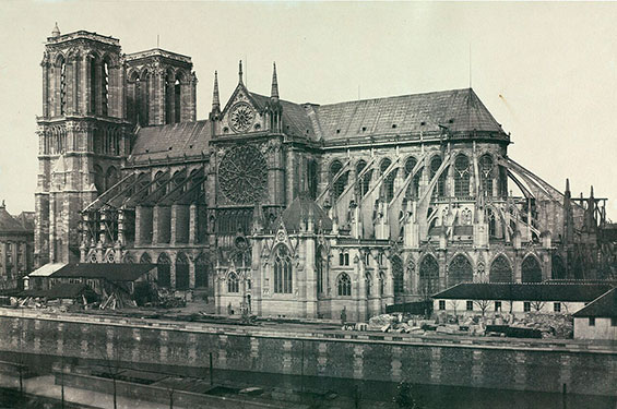 Édouard Baldus Notre Dame Paris 1991.35 Cleveland Museum of Art